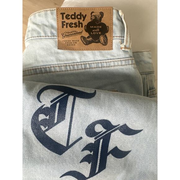 Teddy Fresh Doodle Jeans NWT Sz 26 denim colorful trendy jeans - Picture 11 of 11